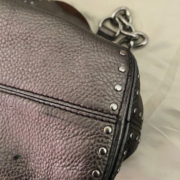 Michael Michael Kors Astor Chain Leather Shoulder Tote - Picture 13 of 14